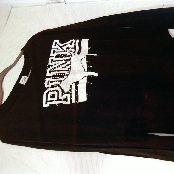 VGUC. Pink Black long sleeved t-shirt. - Picture 2 of 4